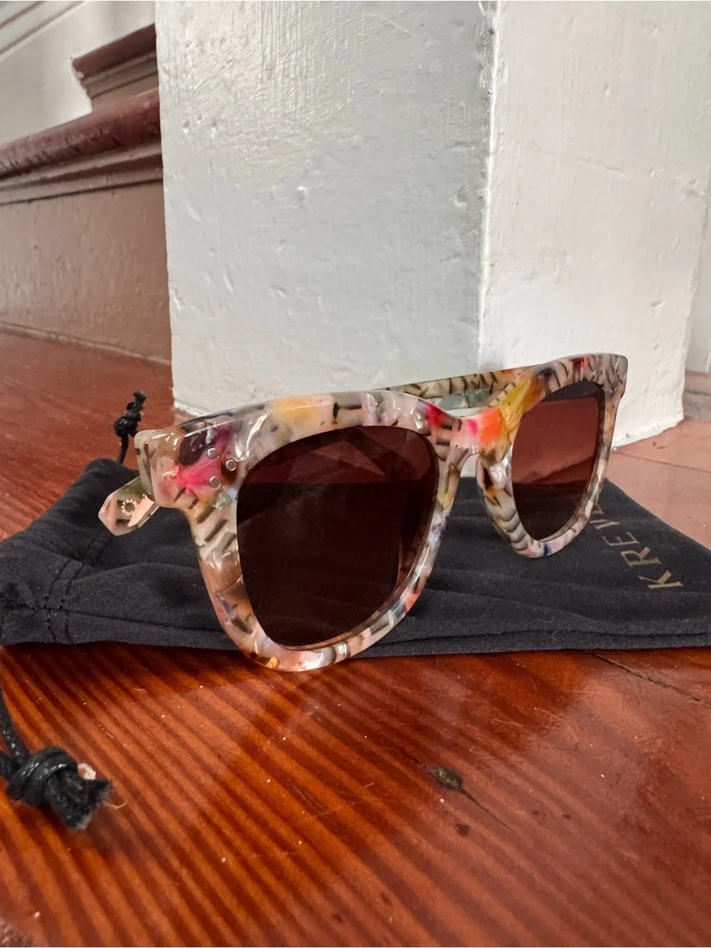 Krewe Jena Sunglasses in Confetti